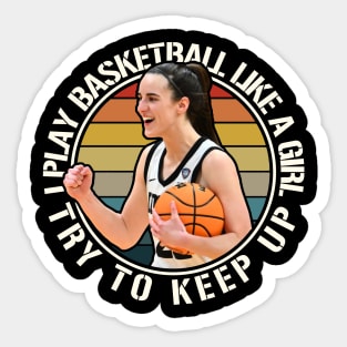 Basketball Girl Sticker